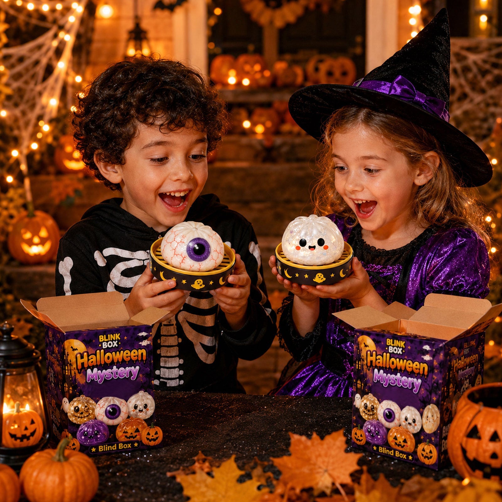 🎃 Halloween Dumpling Squeeze Squishy Toy（Non-Blind Box）