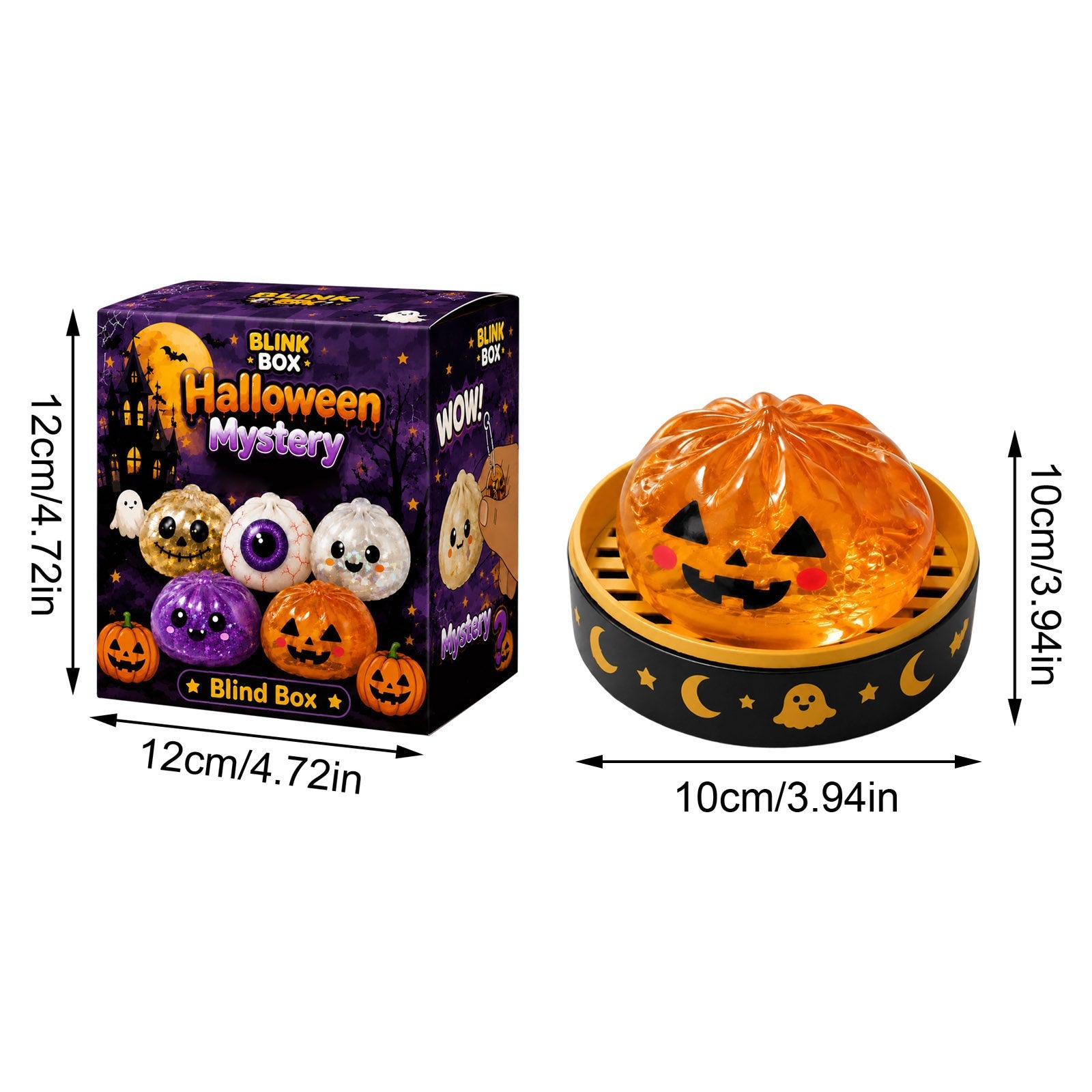 🎃 Halloween Dumpling Squeeze Squishy Toy（Non-Blind Box）